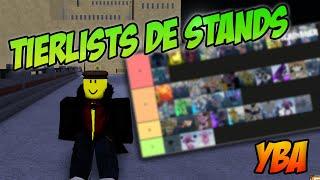 MI TIERLIST DE STANDS | Madoss | YBA