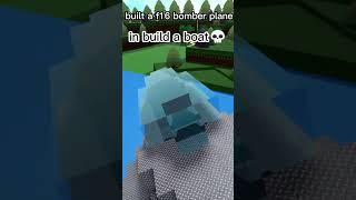 I built a f16 bomber plane in build a boat#shorts #coems #funny