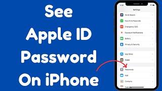 How to See Your Apple ID Password on iPhone 2024