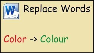 How to replace a word with another word in Microsoft Word