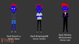 Me, @brianlego98gaming and @YoshiIguana698's dark clones (PERMANENTLY DISOWNED)