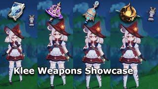 Klee Weapons Comparison The Widsith vs Kagura's verity vs Tulaytulla vs Solar Pearl -Genshin Impact