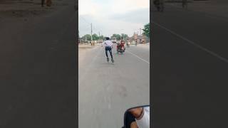 reaction  #skating #skater #indianskatergulzar #girlreaction #highway #publicreaction #india #road