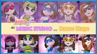  My Talking Angela 2 - ALL DANCE STAGES AND MUSIC INSTRUMENTS Compilation 