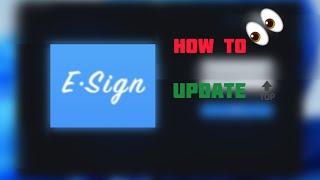 HOW TO FIX ESIGN “Esign is no longer available” EASY AND SHORT