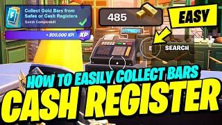 How to EASILY Collect Gold Bars from Safes or Cash Registers LOCATIONS - Fortnite Season 2 Quest