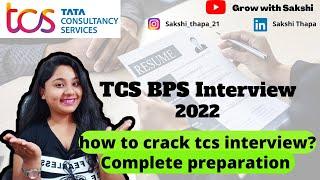 TCS BPS preparation | exam pattern | interview round preparation