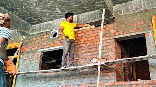 1 BKH House Red Brick Wall Work Final Day _ Poor Worker