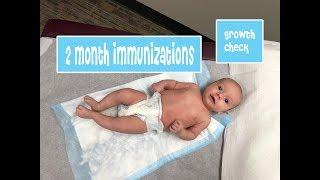 BABY 2 MONTH CHECK-UP AND IMMUNIZATIONS (SO SAD )
