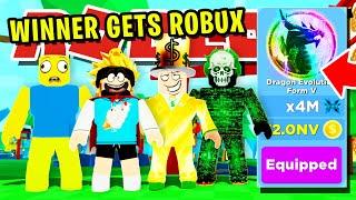 NOOB VS PRO VS ROBUX VS HACKER!! ROBLOX NINJA LEGENDS!! MAX RANK CHALLENGE!! (Giveaway)