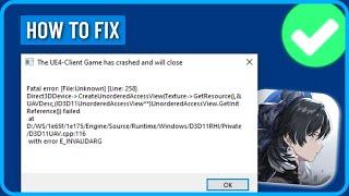 How To Fix Fatal Error UE4 client game has crashed Wuthering Waves