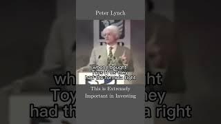 MOST IMPORTANT THING - Peter Lynch #shorts #peterlynch #stockmarketforbeginners