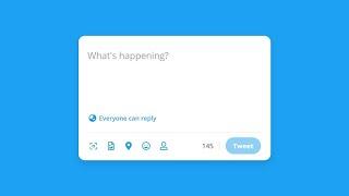 Twitter Tweet Box UI Design