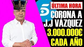 BOMBA!! JORGE JAVIER VÁZQUEZ COBRARÁ 8220 € CADA DÍA. TELECINCO LO CORONA.