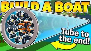 999,999 FT tube to the end In Build a Boat!