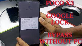 Poco X3 FRP/Google Lock Bypass Without PC | Poco X3 Frp Unlock