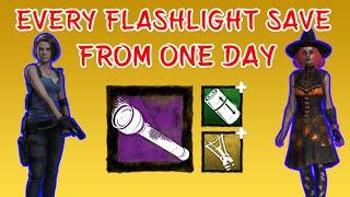 Every Flashlight Save from One Day of Streaming - Dead by Daylight