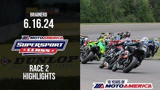 Supersport Race 2 at Brainerd 2024 - HIGHLIGHTS | MotoAmerica