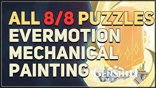 All 8 Evermotion Mechanical Painting Puzzles Genshin Impact