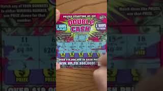 Florida Lottery double cash scratch off ticket winner #scratchers #fun #scratchofftickets ￼