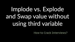 Implode and Explode in PHP