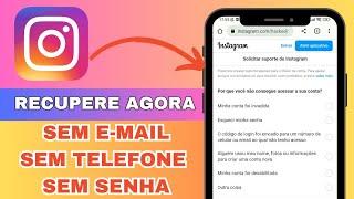 COMO RECUPERAR SUA CONTA DO INSTAGRAM (SEM EMAIL, SEM SENHA E NÚMERO) NOVO MÉTODO 2023