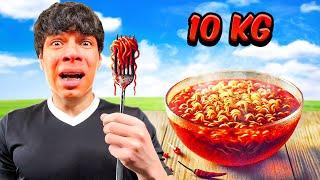 EATING 10 KILOS OF THE SPICIEST MARUCHAN IN THE WORLD - Yair17