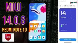 MIUI 14.0.8.0 UPDATE | REDMI NOTE 10 MIUI 14.0.8.0 UPDATE | XIAOMI REDMI NOTE 10 OCTOBER 2023 UPDATE