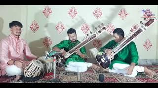 Today's music:-Sitar duet | Raag:- Jhinjhoti | Rendered by:-Priya Bandhu-Abhishek & Shivang Mishra..