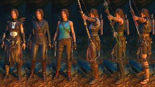 Shadow of the Tomb Raider - All DLC Weapons and Outfits (7 paths)