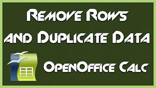 How to Remove Duplicate Data and Rows - Introduction to OpenOffice Calc