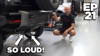 OUR V8 DEFENDER GETS A CRAZY LOUD STRAIGHT THROUGH EXHAUST! | URBAN UNCUT EP.21