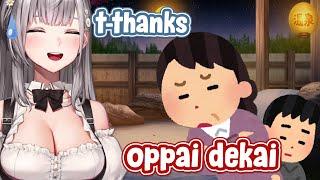 Danchou met shota when she went to onsen with her mother [Hololive ENG Sub - Shirogane Noel]