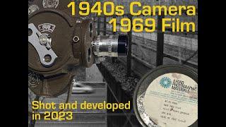 Testing a 1940s 16mm Bell and Howell Filmo 70 DA with 1969 expired Ilford FP movie film