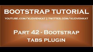 Bootstrap tabs plugin