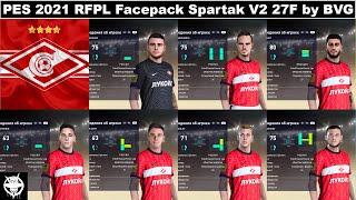 PES 2021 RFPL Facepack Spartak Moskva V2 27F by BVG