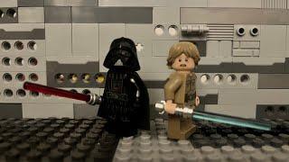 Luke Skywalker vs Darth Vader empire strikes back stop motion #lego #animation #fypviral #foryou #fy