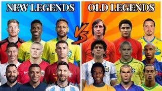 New Legends  Old Legends  Messi Ronaldo Neymar Mbappe Haaland  Pele Maradona Cruyff Zidane R9 