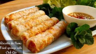 Recipe Fried Spring rolls | Egg rolls Vietnamese Fried Spring rolls | 365 recipe cooking