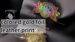 How to get the best 3D gold foil embossed when UV printing | uv printer print direct to leather#uv