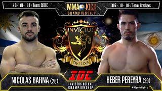 Heber Pereyra (Arg) vs Nicolás Barna (Uru) - Título IDC MMA