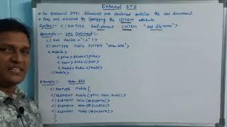 External DTD | XML DTD | XML Validation | Web Technology | PART - 6 | Telugu