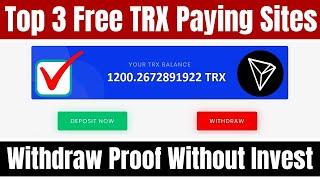 Best Free Cloud Mining Website 2023 || Free Tron Mining Website 2023 || 3 trx cloud mining