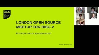 2022-01-24 London Open Source Meetup for RISC-V - Introduction to the evening