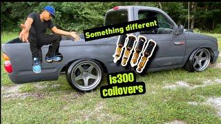 Tacoma gets is300 coilovers and Knp kansei wheels #drif #toyota #tacoma #jdm #minitruck