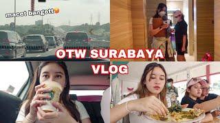 VLOG PERJALANAN KE SURABAYA!! KULINER SEPANJANG PERJALANAN | Aurelliaurel