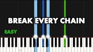 Tasha Cobbs - Break Every Chain | EASY PIANO TUTORIAL by Synthly