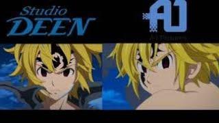 COMPARACION [STUDIO DEEN VS STUDIO A-1 PICTURES] NANATSU NO TAIZAI MELIODAS