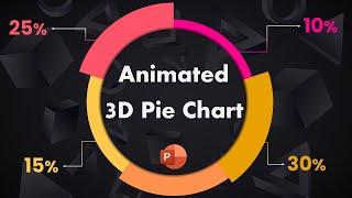 How To Create Animated 3D Pie Charts in PowerPoint #ppttutorial