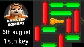 6th august key 18 hamster Kombat mini game (puzzle solved) ہمسٹر منی گیم کیسے پلے کریں